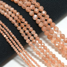 Peach Moonstone Round Beads 2mm,3mm,4mm