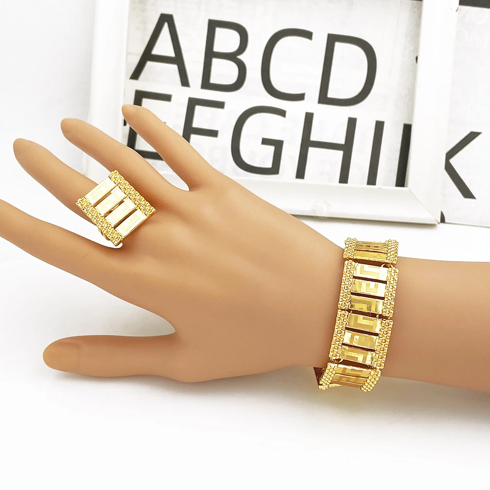 Dubai Jewelry Set -end Gold Plated