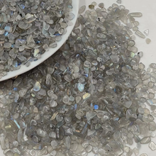 3-12mm Gray Moonstone Tumbled Chips Crushed