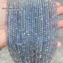 3 4mm Gray Moonstone Beads Labradorite