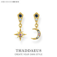 Royalty Star Moon Earrings Jewelry 925