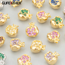 GUFEATHER, 6pcs/lot, MG80, Jewelry , 18K