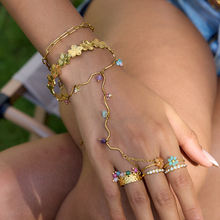 Vacation Crystal Bracelet 18K Gold Plated