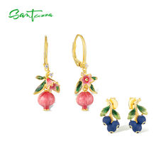 SANTUZZA 925 Sterling Silver Earrings Sparkling
