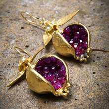 Pomegranate Earrings, Most popular Turkish jewelry,
