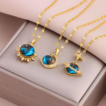Cosmic Dreamweaver Amulet: Gilded Planet of