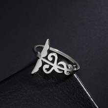 Caduceus Ring Snakes Angel Wings Scepter