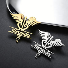 Winged Caduceus Lapel Pin Hospital Doctor