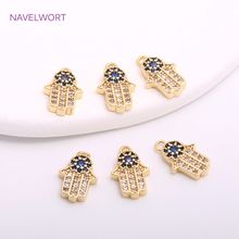 14K Gold Plated Hamsa Hand Pendants