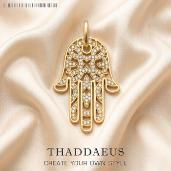 Pendant Hand of Fatima Gold Jewelry