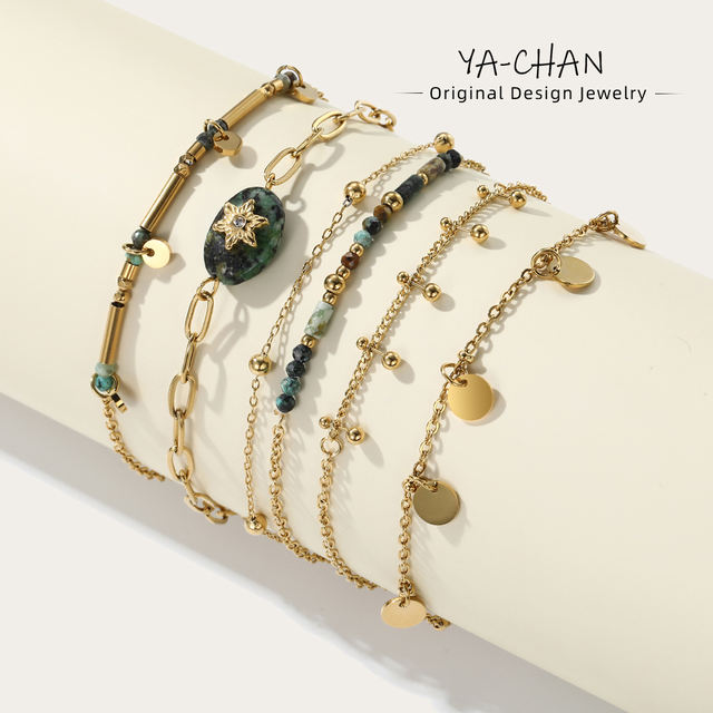18K Gold Plated Chain Bracelets Charm