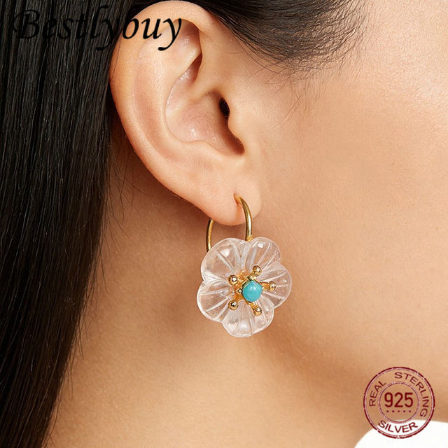 Turquoise S925 Silver Plated 18K Gold