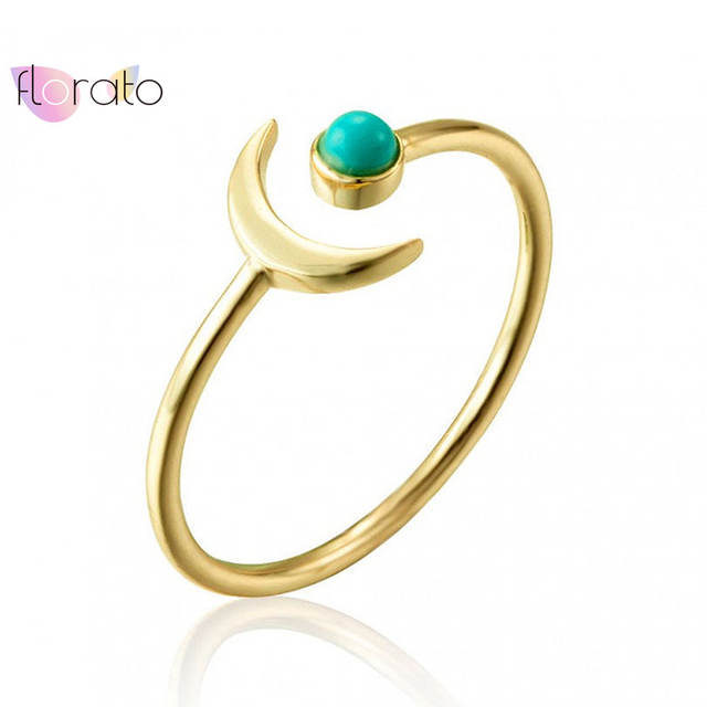 Plated 24K Gold/925 Silver Turquoise Open