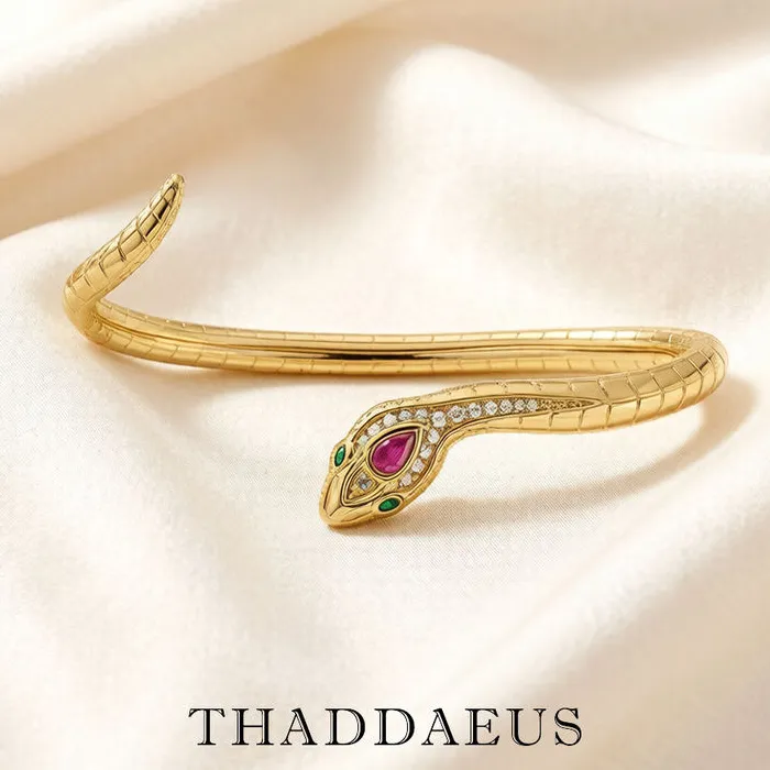 Golden Snake Bangle Fashion Jewelry