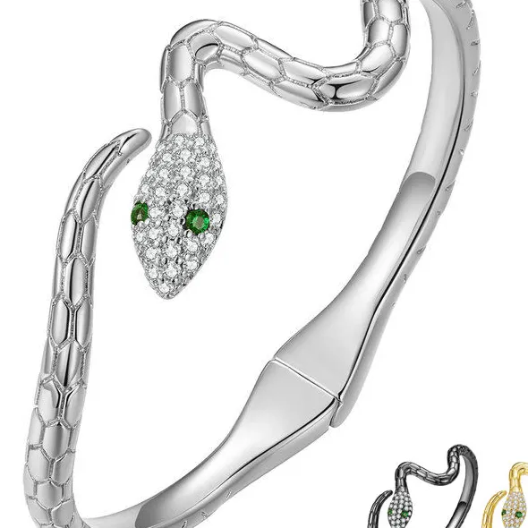 Authentic Green Snake Bracelet Animal Cuff