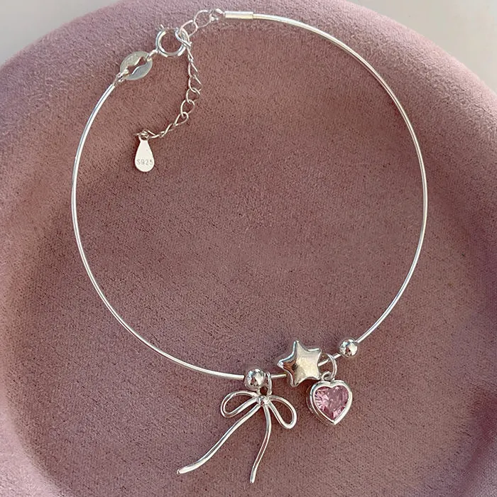925 Sterling Silver Love Heart Bracelet