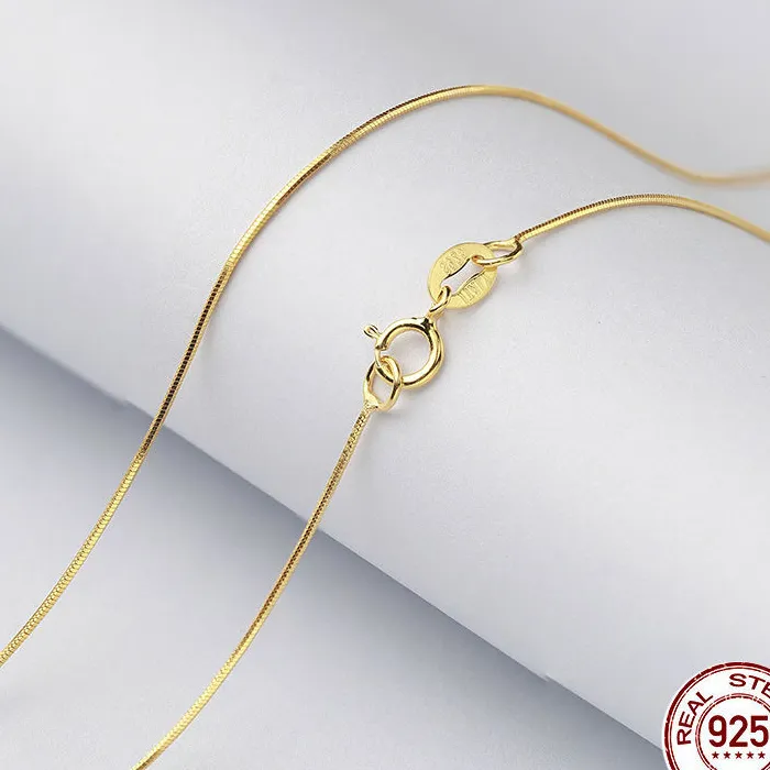 925 Sterling Silver Snake Chain Necklace