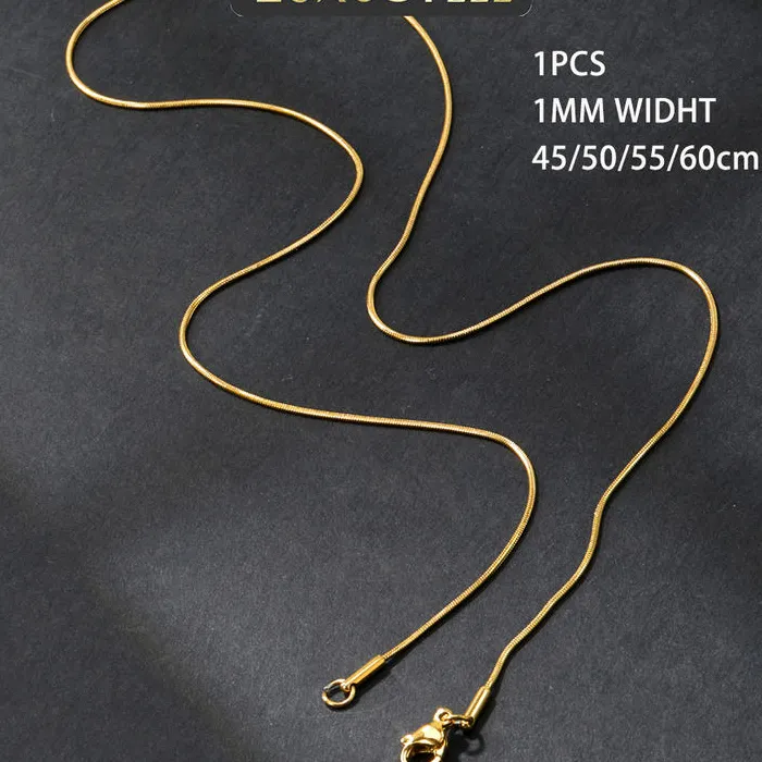 Golden Plated Snake Chains Necklaces No
