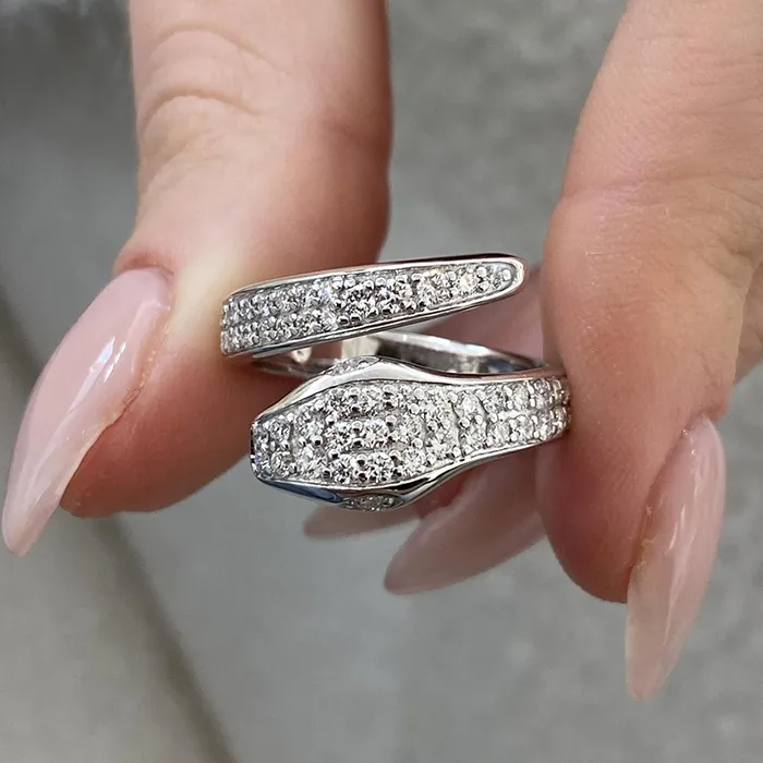 14K Gold Wrap Ring 0.7Ctw DEF/VS