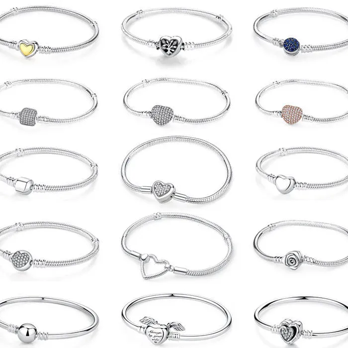 Original 925 Sterling Silver Bracelets Bangles
