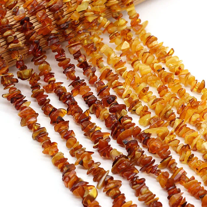 Amber Beads Gem Crystal Gravel Chips