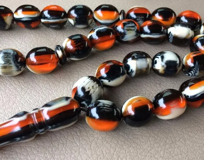 Islamic Amber Prayer Beads Rosary Muslim