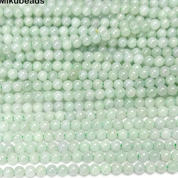AA+ 4mm Burma Jade Smooth Round