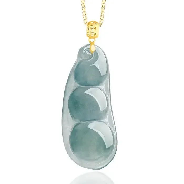 Grade A-grade Jade Pendant Necklace 18K