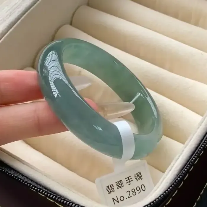 100% green jade bangles handmade bracelets