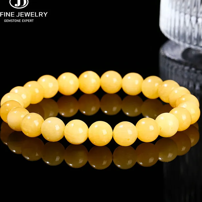 JD Jade Round Beaded Bracelet Fashion