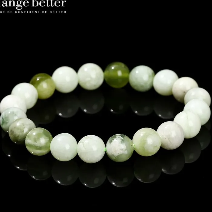 6 8 10mm Light Green Jade