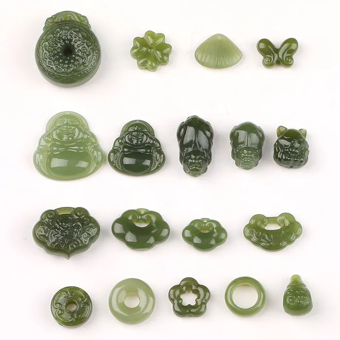 Hetian Jade Carved Bead Pixiu Buddha
