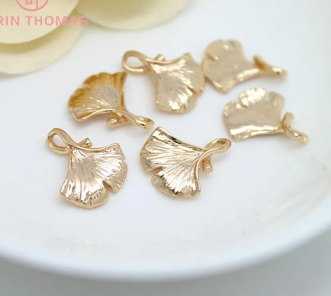 (672) 6PCS 13x16MM 24K Gold Plated