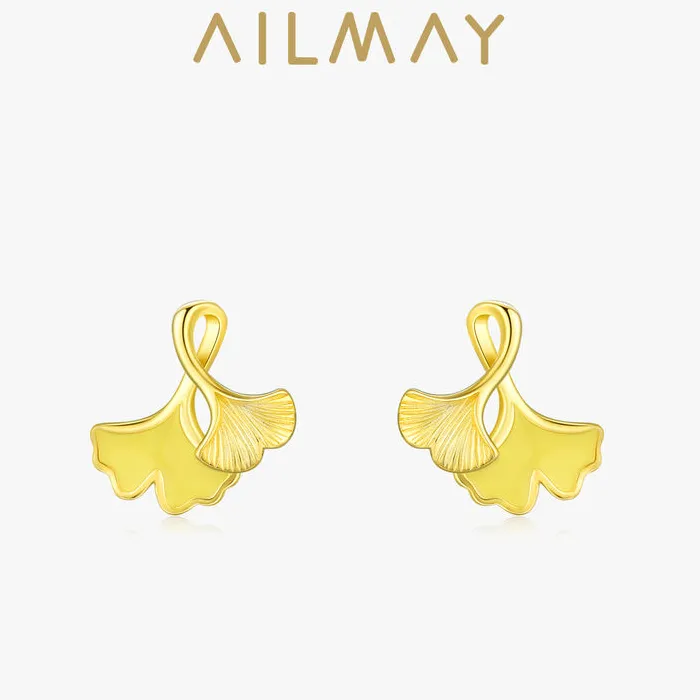 Ailmay 925 Sterling Silver Lucky Ginkgo