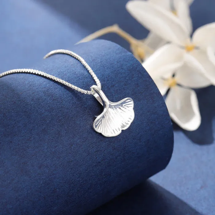 Fashion Ginkgo Leaf 925 Sterling Silver