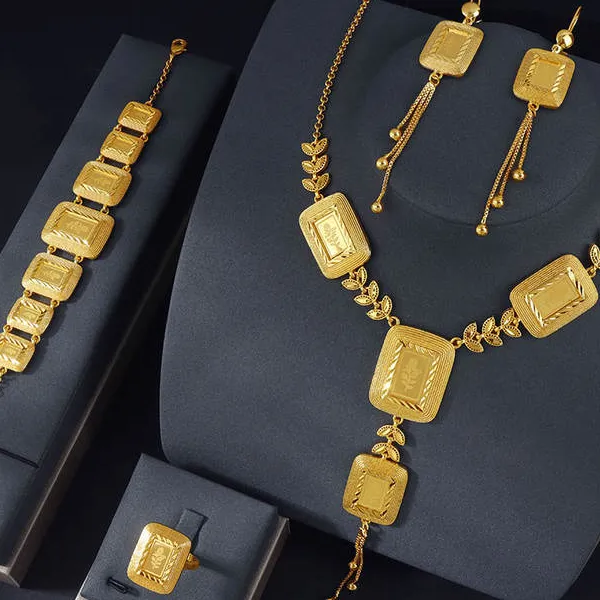 Dubai 24k Gold Jewelry Set Nigeria