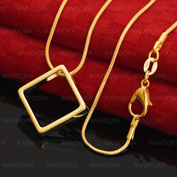18K Gold Plated Pendant Necklace Charm