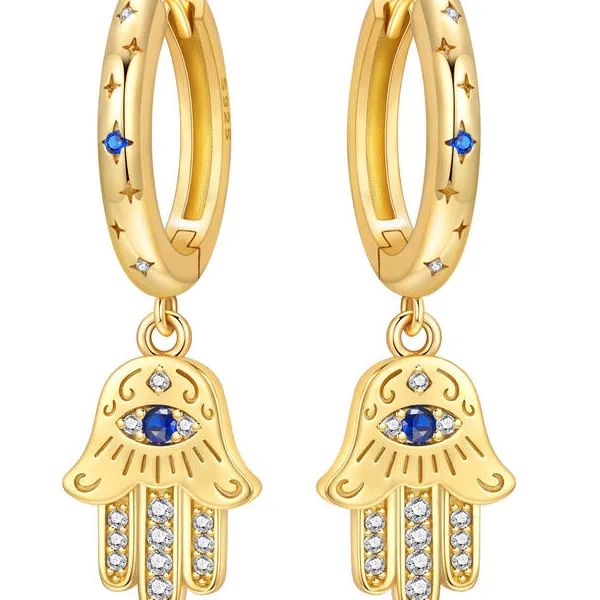 MISEFF S925 Sterling Silver Earring Religious