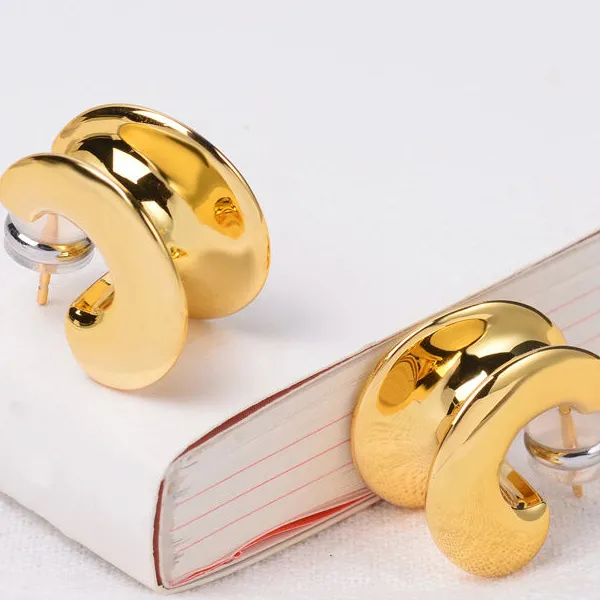Europe America plated 18k gold Earrings