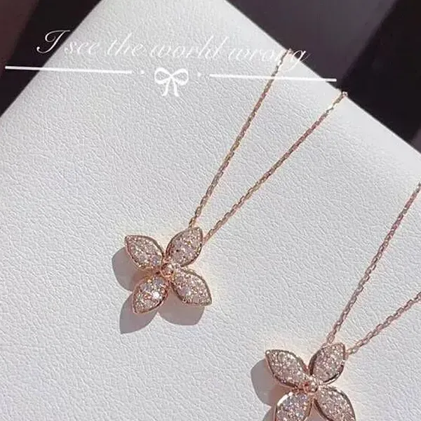 Fashion Rose Gold Clover Necklace Necklace