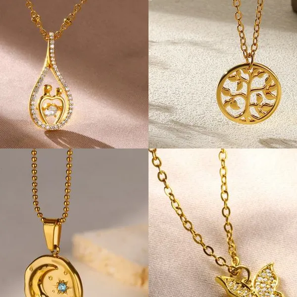 Vintage Tree of Life Pendant Necklaces