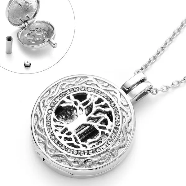 Round Tree of Life Urn Necklaces