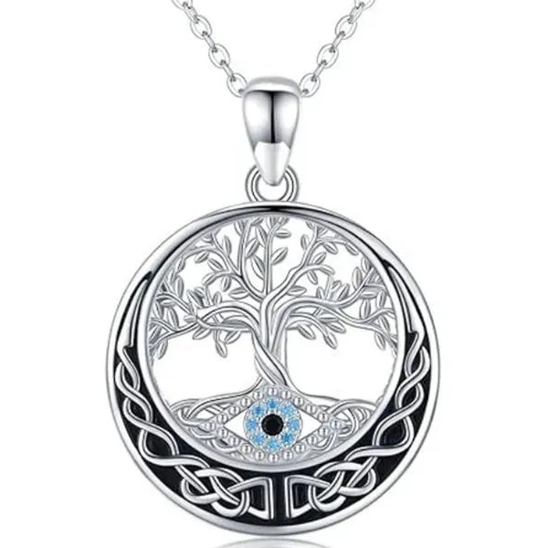 Charm Female Crystal Life Tree Pendant