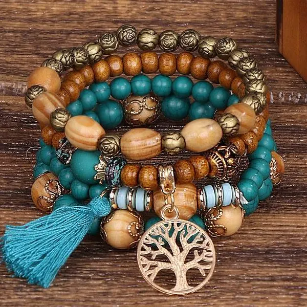 Tree Of Life Bracelet Set Fashion