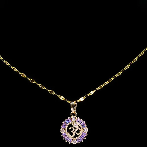 Chakra OM Reiki Symbol Pendant Necklace
