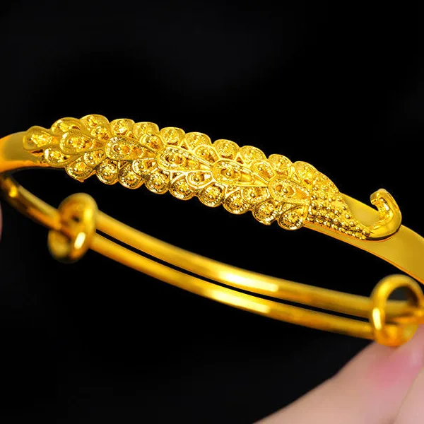 24K Pure Gold gold Dragon Phoenix