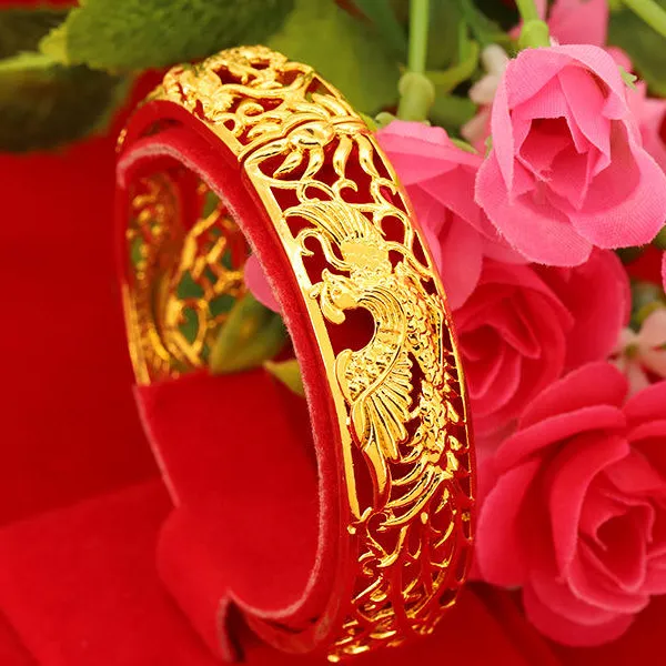 24K Pure Gold gold Hollow Bracelet