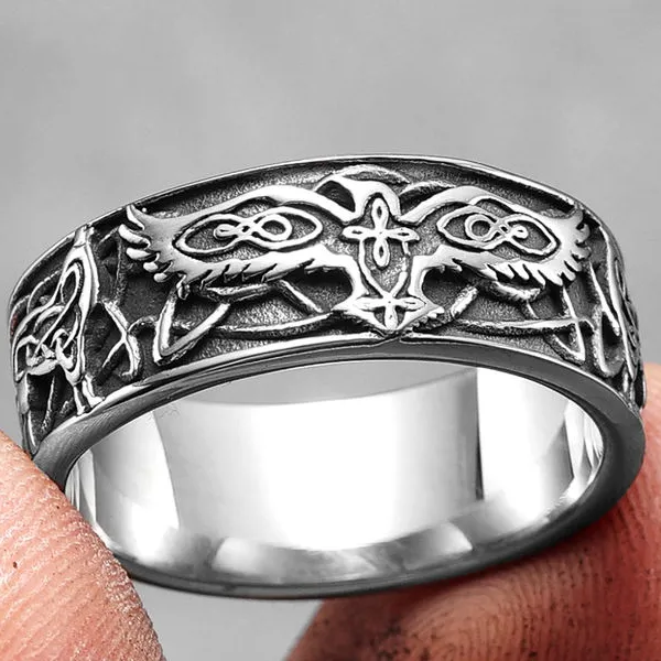 Phoenix Totem Ring Auspicious Rings Biker