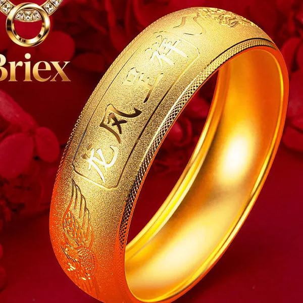 Briex Jewelry 24K gold bridal dragon
